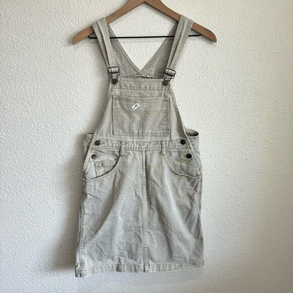 Vintage Cream Overall Skirt - Picture 1 of 13